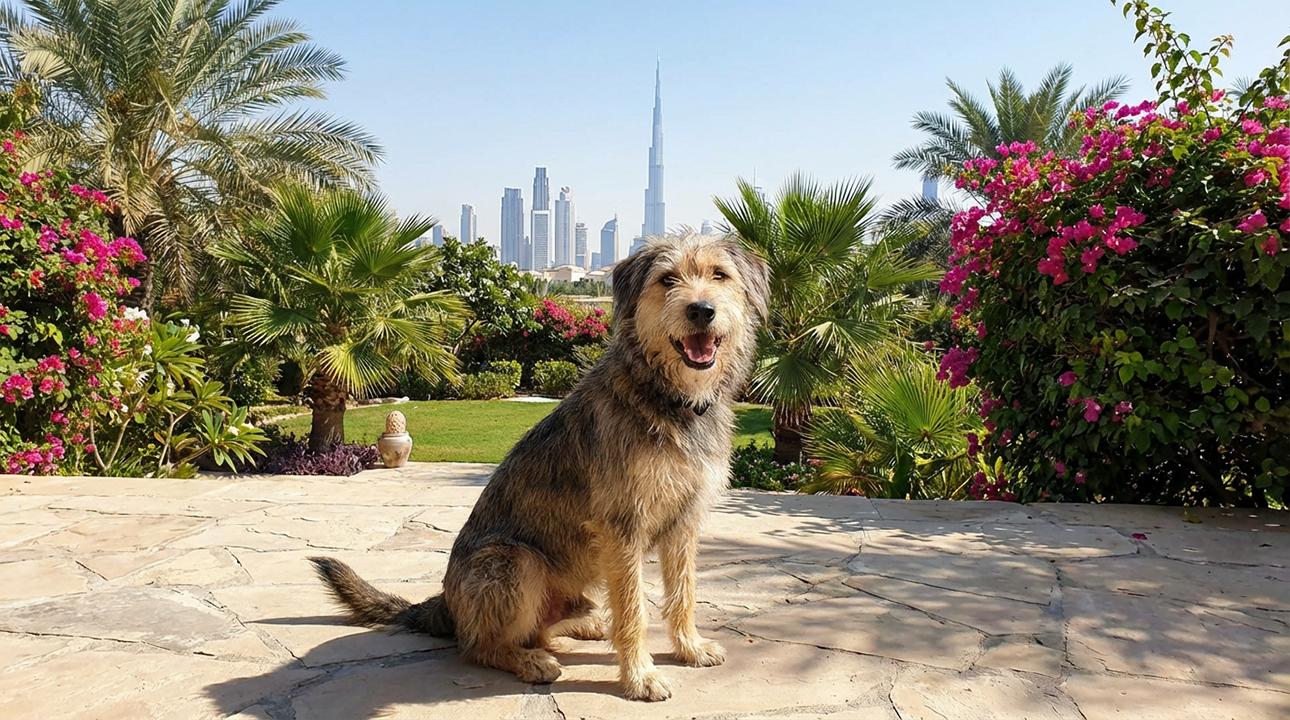 Dog in Dubai